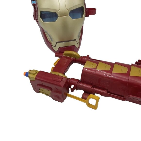 Hasbro Iron Man Light Up Talking Mask 2012 Arm Weapon 2015 Marvel Comics Heroes - Picture 10 of 10